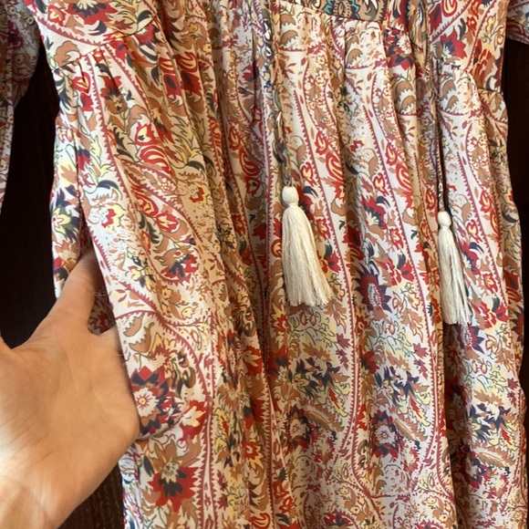Polagram Boho paisley midi dress size M - Picture 7 of 8